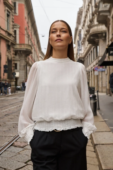 WOMEN'S SHIRT Z-KO-4830 OFF WHITE-set