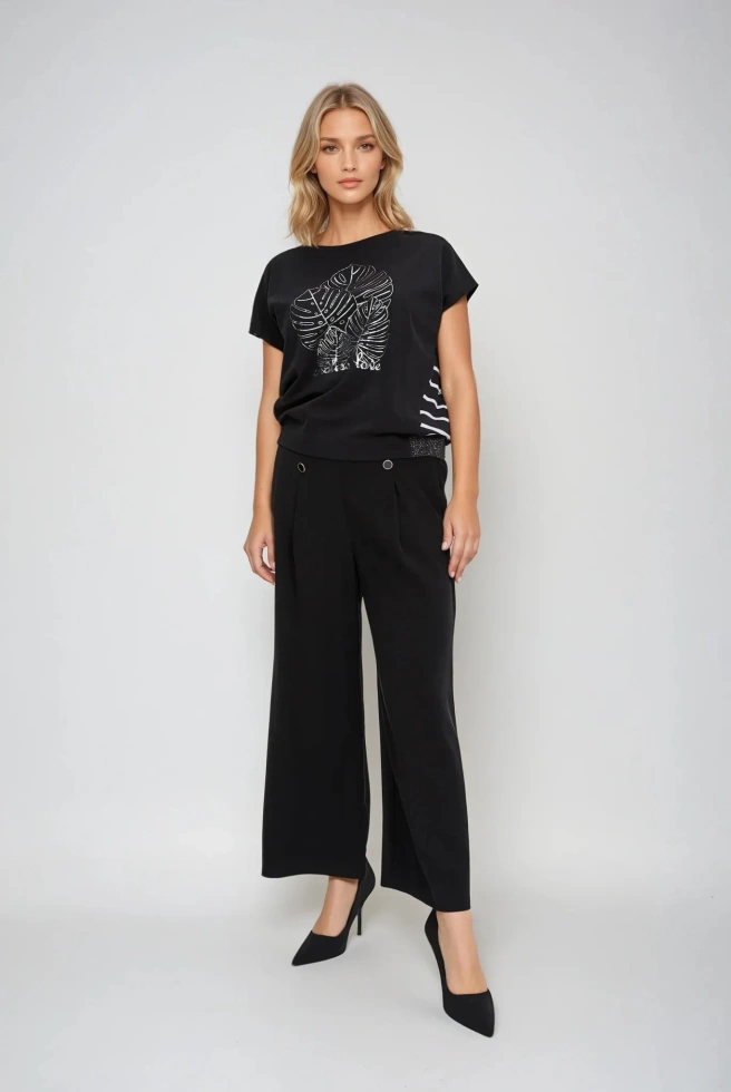 KOSZULKA DAMSKA L-TS-4639 BLACK