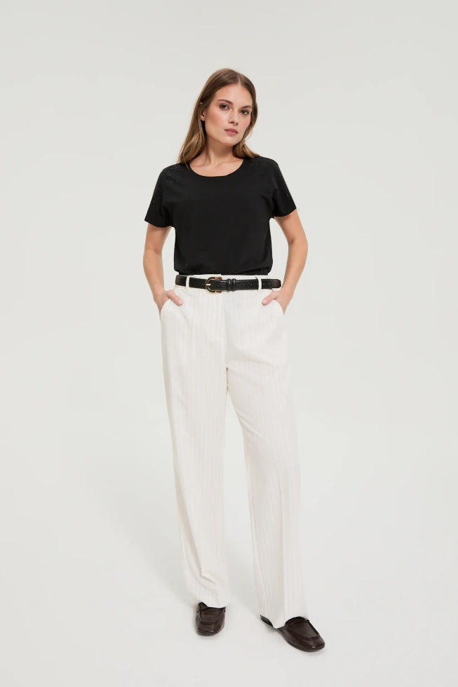 WOMEN'S TSHIRT L-TS-4923 BLACK