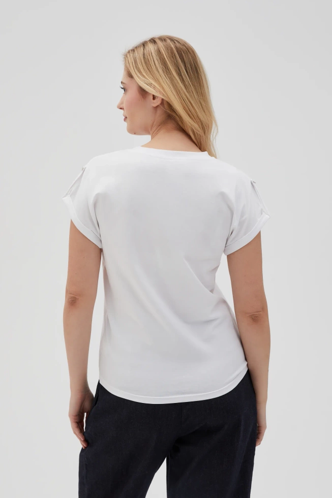WOMEN'S TSHIRT L-TS-4621 WHITE