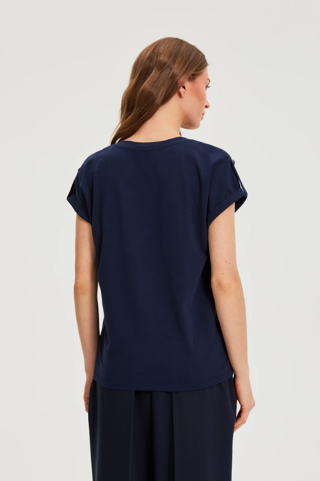 WOMEN'S TSHIRT L-TS-4909 NAVY