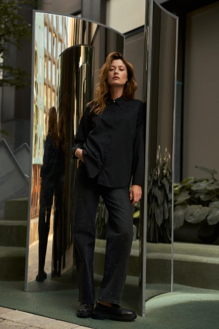 KOSZULA DAMSKA Z-KO-4812 BLACK