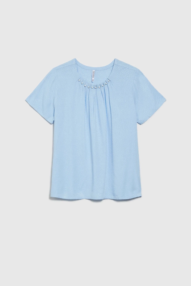 WOMEN'S SHIRT L-KO-4616 L.BLUE