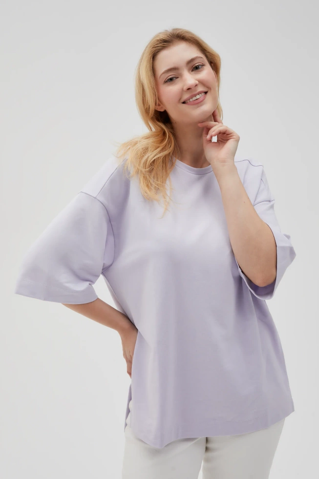 WOMEN'S SWEATSHIRT L-BL-4602 L.VIOLET