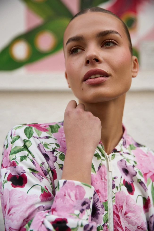 WOMEN'S SWEATSHIRT L-BL-4901 OFF WHITE