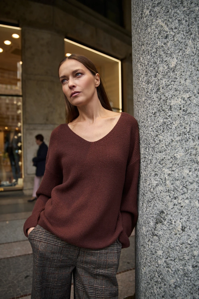 SWETER DAMSKI Z-SW-4861 BROWN