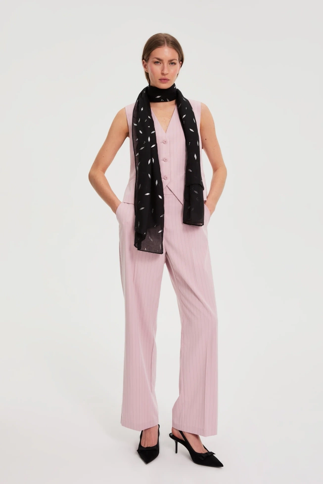 WOMEN'S SCARF L-SZ-4911 BLACK