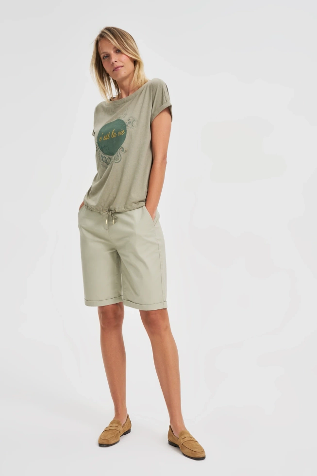 WOMEN'S TSHIRT L-TS-4636 OLIVE-set