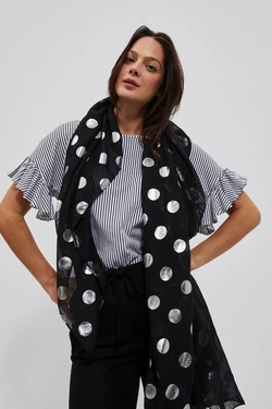 LADIES SCARF L-SZ-4005 BLACK