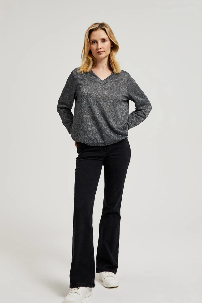 WOMEN'S SWEATSHIRT Z-BL-4505 GREY MEL