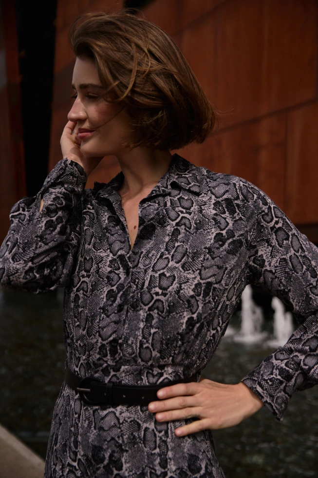 WOMEN'S DRESS Z-SU-4815 L.GREY