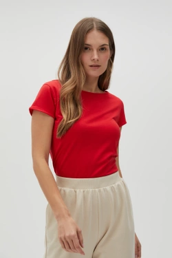 KOSZULKA DAMSKA L-TS-4622 RED-pakiet