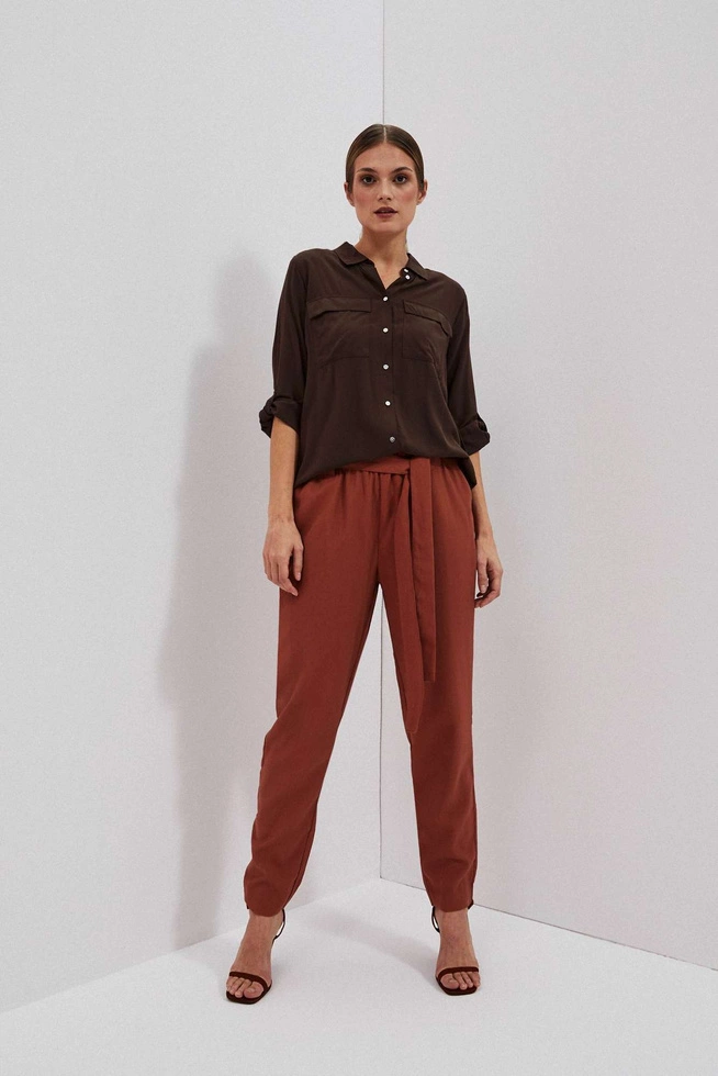 LADIES PANTS L-SP-4012 BROWN