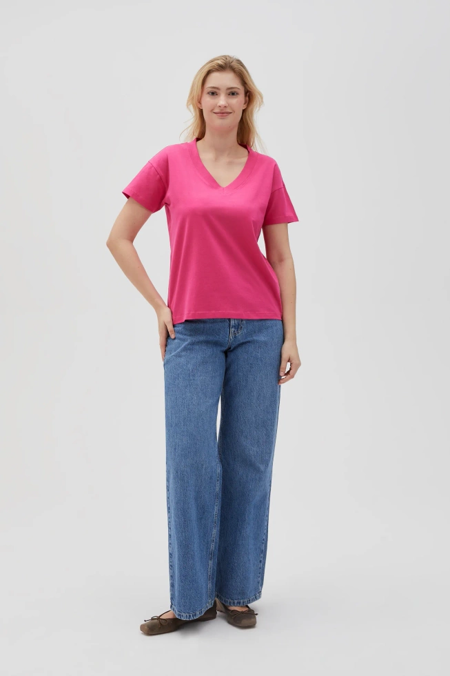 WOMEN'S TSHIRT L-TS-4625 FUCHSIA