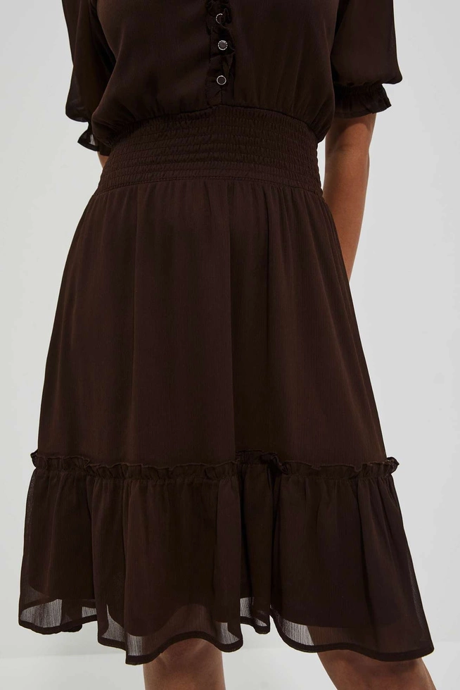 LADIES DRESS L-SU-4023 D.OAK