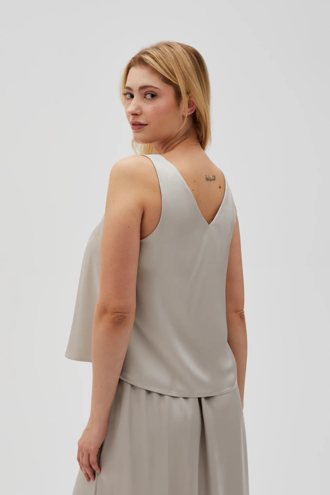 WOMEN'S SHIRT L-KO-4630 L.BEIGE