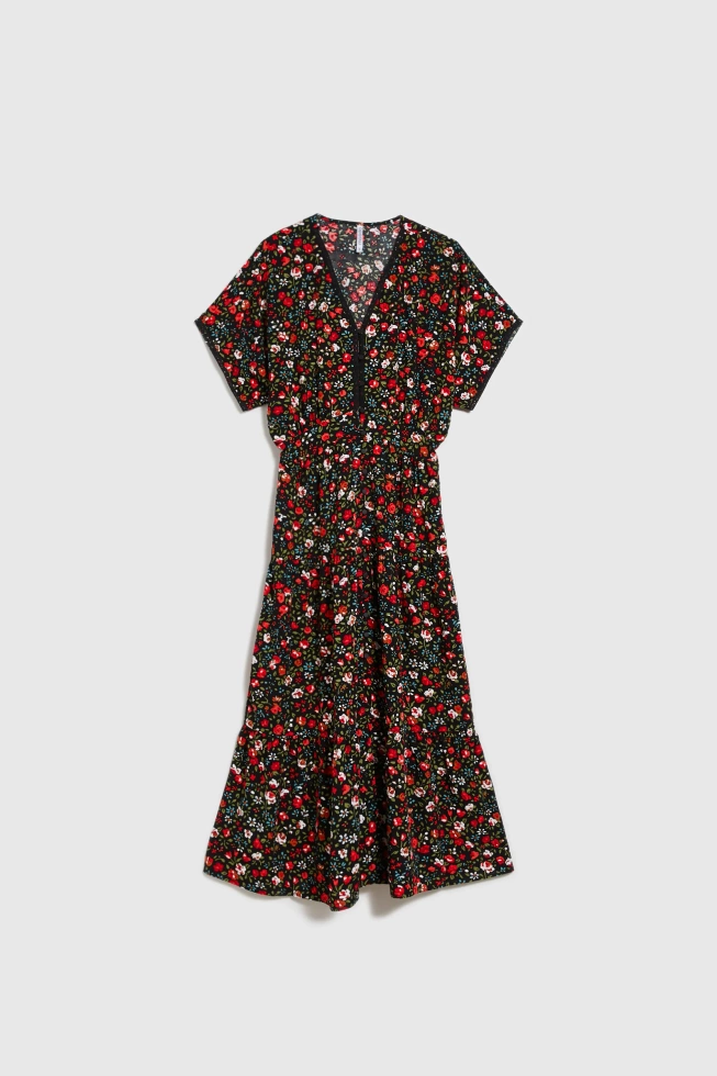 WOMEN'S DRESS L-SU-4672 BLACK