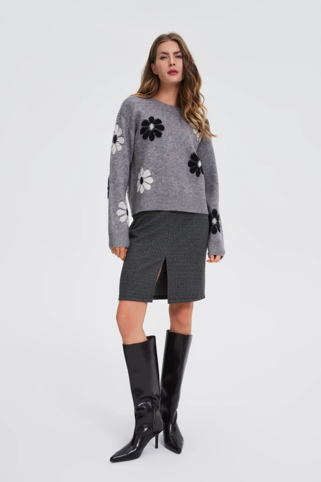 WOMEN'S SWEATER Z-SW-4851 GREY