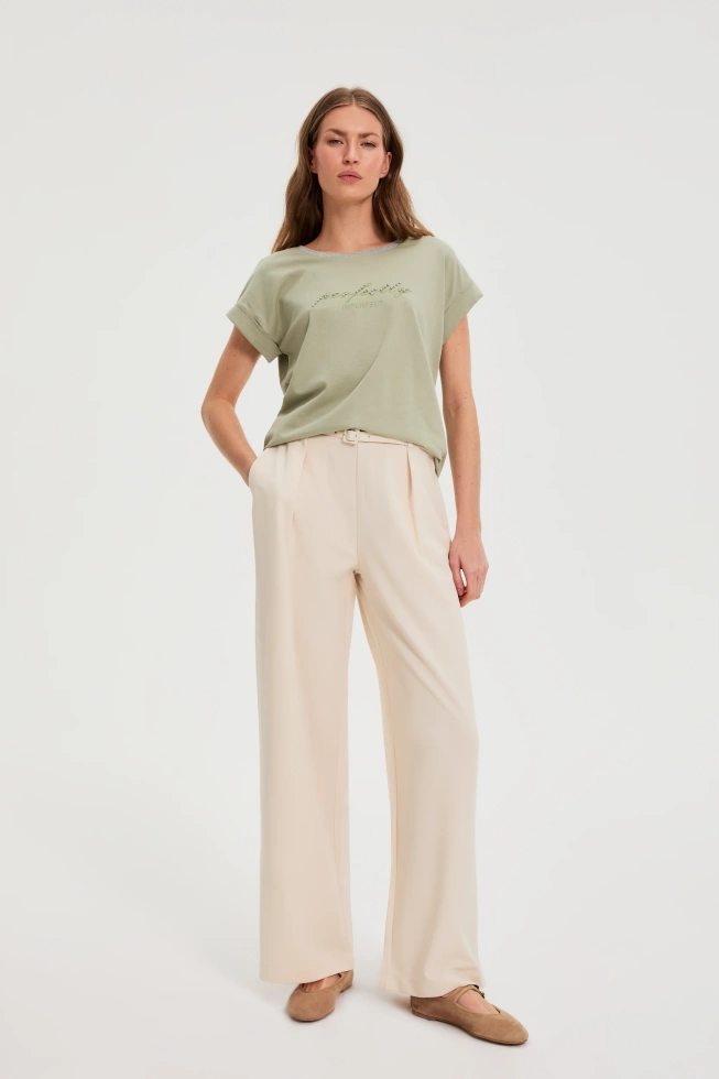 WOMEN'S TSHIRT L-TS-4918 OLIVE