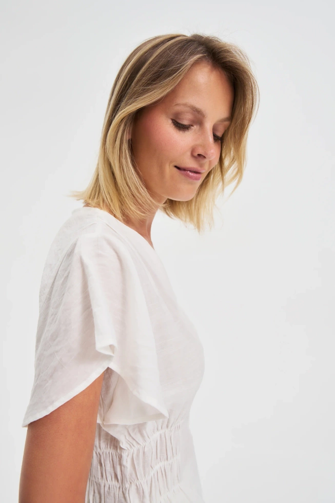 WOMEN'S SHIRT L-KO-4635 OFF WHITE