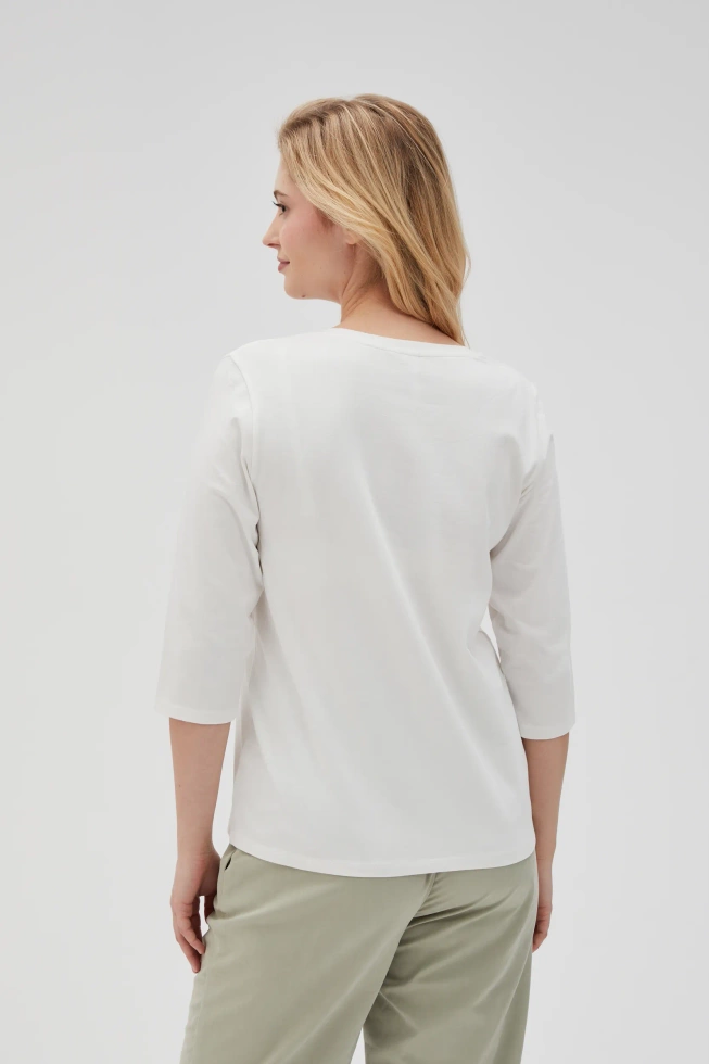 WOMEN'S LONGSLEEVE L-TS-4614 OFF WHITE