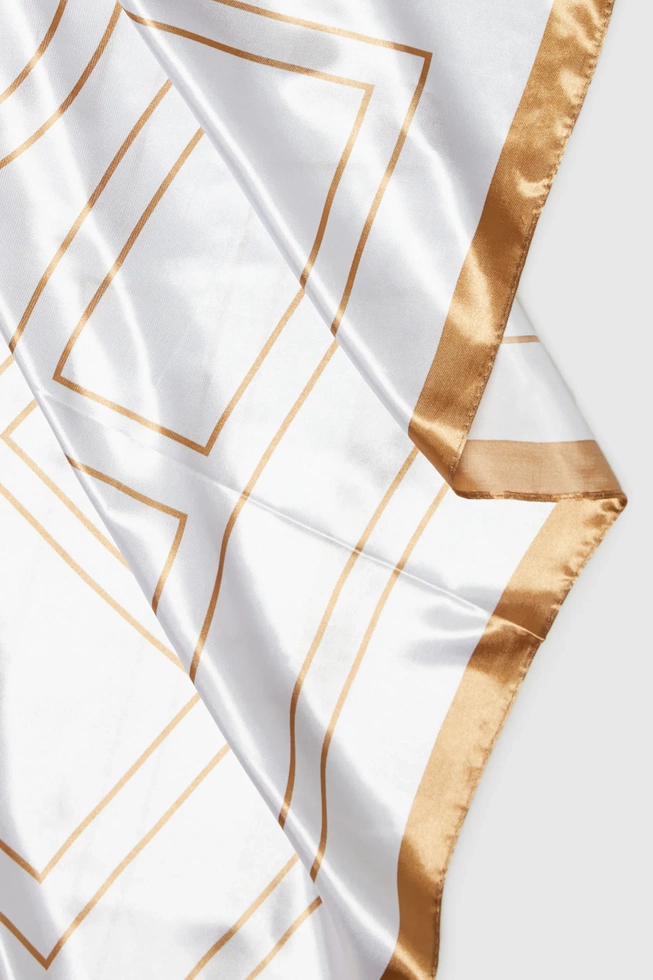 WOMEN'S SCARF L-SZ-4602 WHITE