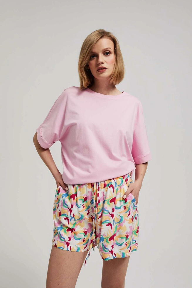 LADIES SHORTS L-SH-4023 LILAC
