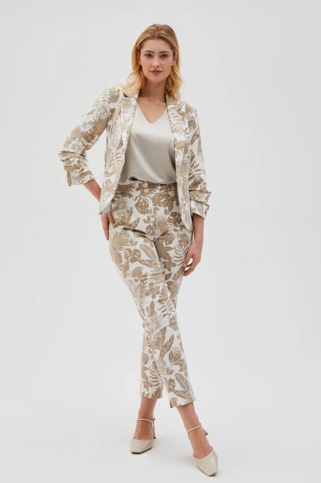 WOMEN'S PANTS L-SP-4603 OFF WHITE