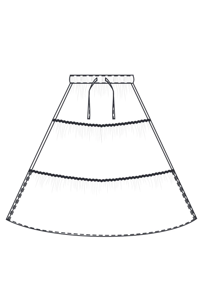 SPÓDNICA DAMSKA L-SC-4617 WHITE-pakiet