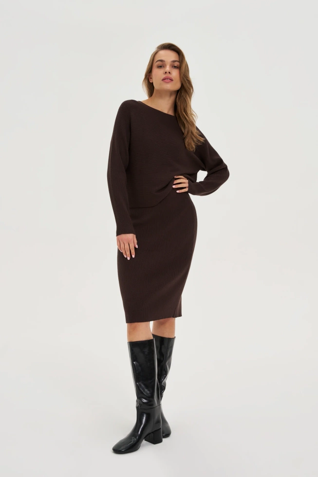 WOMEN'S SWEATER Z-SW-4801 BROWN