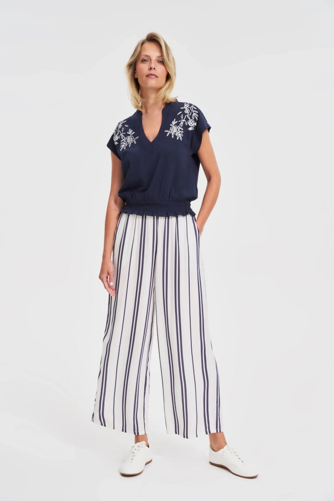 WOMEN'S TSHIRT L-TS-4653 NAVY