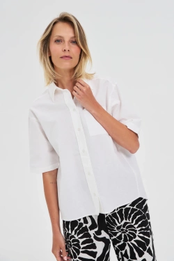WOMEN'S SHIRT L-KO-4647 WHITE-set