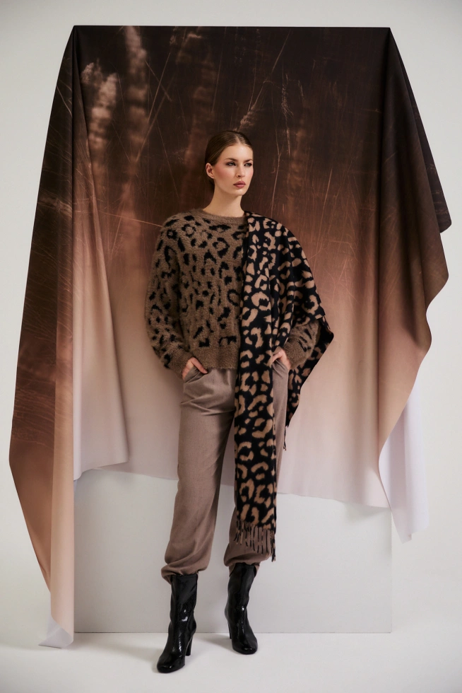 WOMEN'S SCARF Z-SZ-4806 BROWN