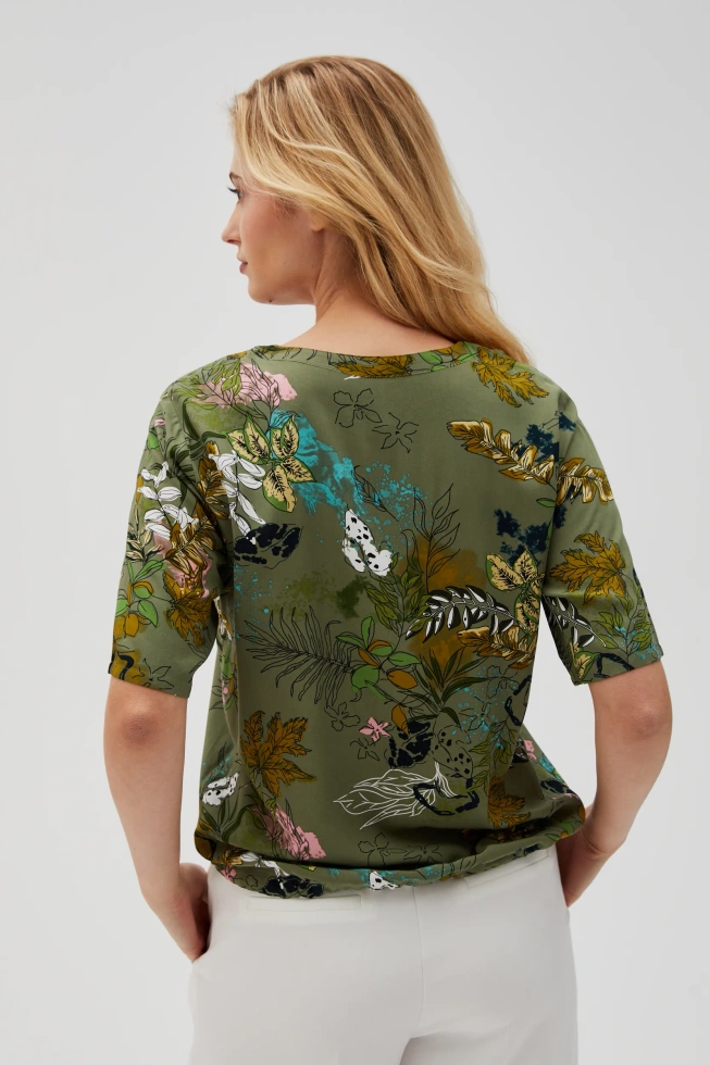 WOMEN'S SHIRT L-KO-4627 OLIVE
