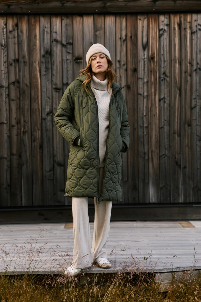 WOMEN'S JACKETS Z-KU-4810 D.OLIVE