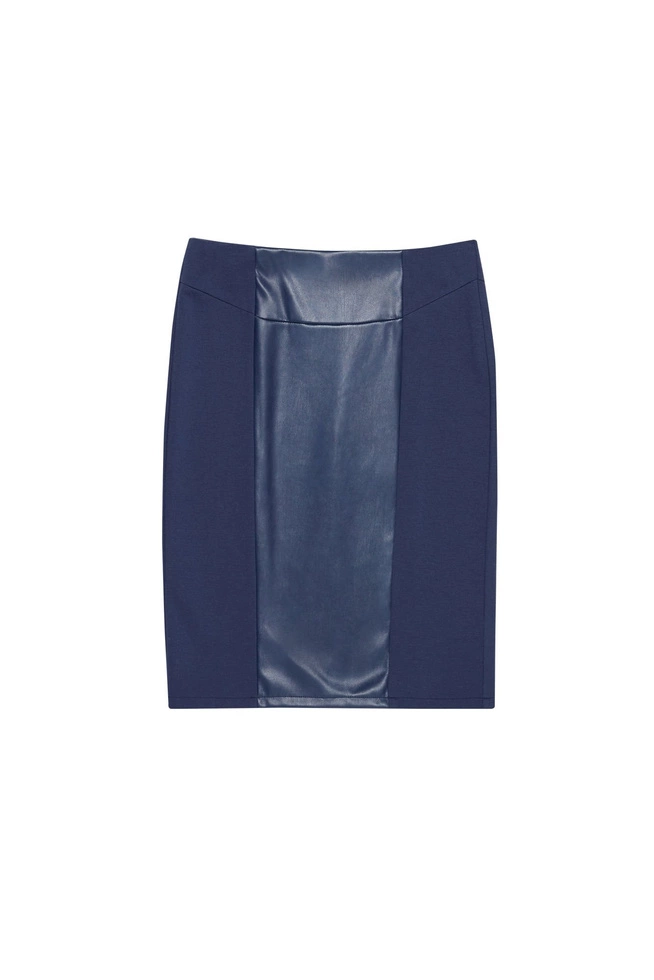 Multi-material mini skirt