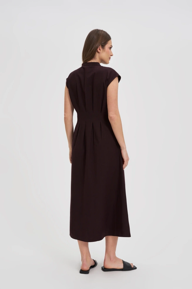 WOMEN'S DRESS L-SU-4671 D.BROWN