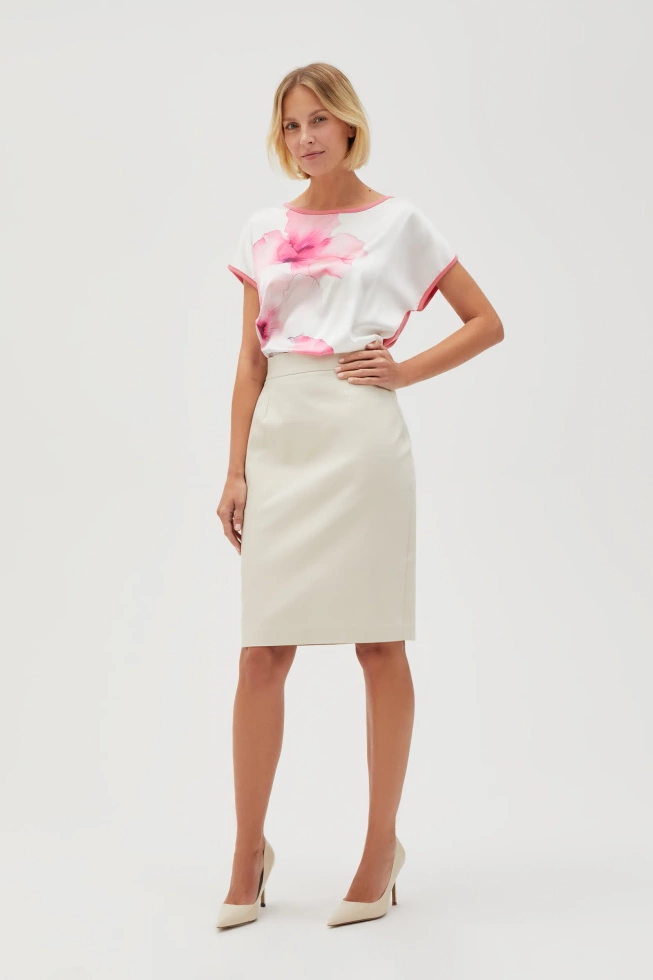 WOMEN'S SKIRT L-SC-4606 L.BEIGE