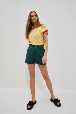 LADIES SHORTS L-SH-4010 PALM LEAF