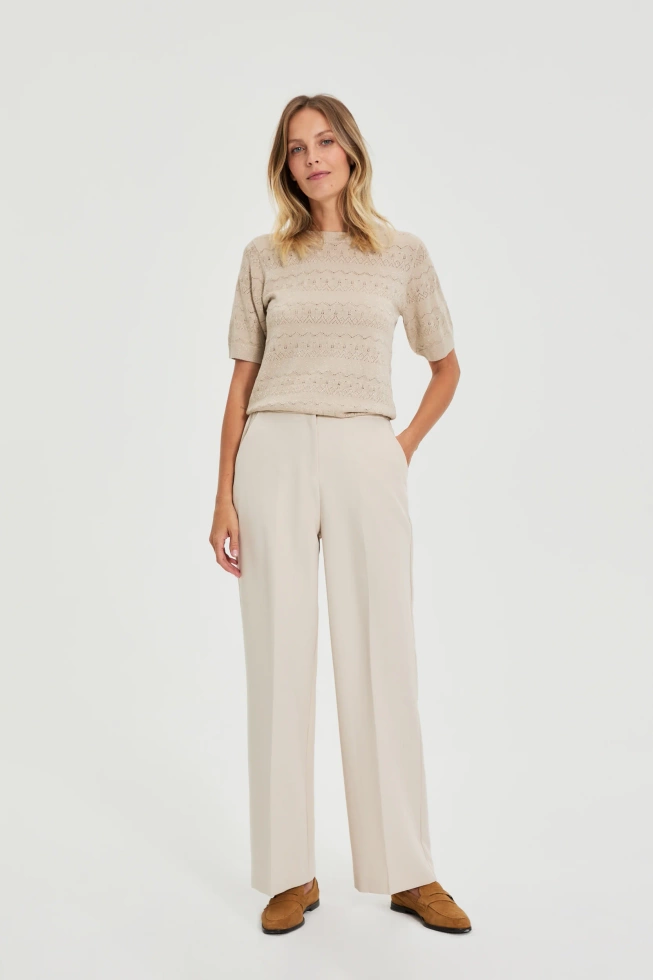 WOMEN'S SWEATER L-SW-4912 L.BEIGE