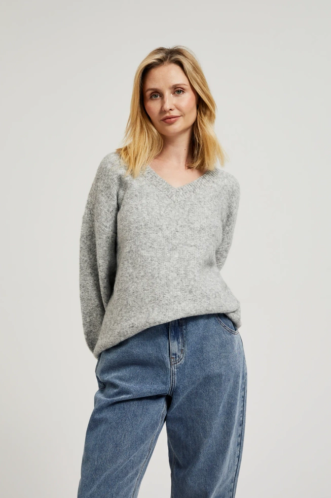 WOMEN'S SWEATER Z-SW-4534 L.GREY MEL