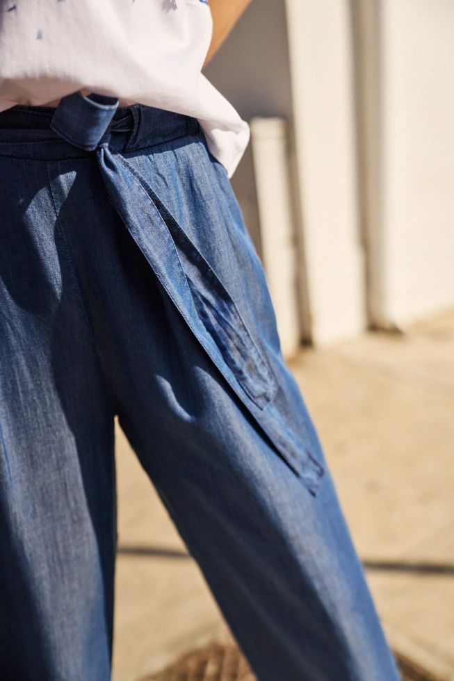 WOMEN'S PANTS L-SP-4619 D.BLUE