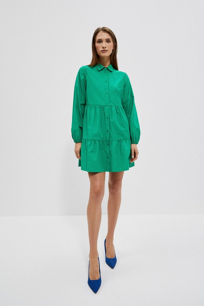 LADIES DRESS L-SU-4006 GREEN