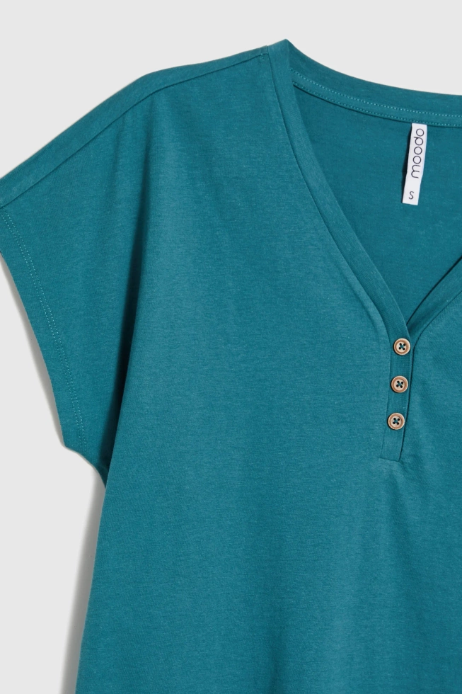 WOMEN'S TSHIRT L-TS-4702 D.GREEN