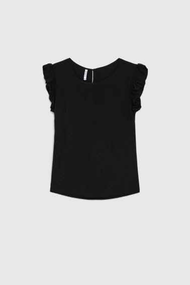 WOMEN'S SHIRT L-KO-4932 BLACK