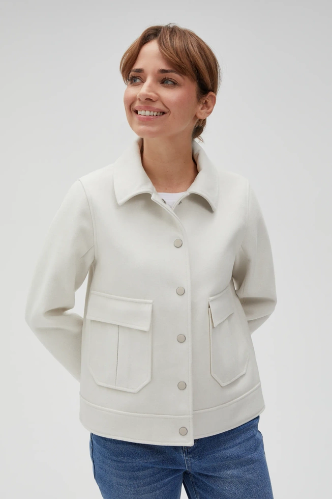 WOMEN'S JACKETS L-KU-4607 L.BEIGE MEL-set