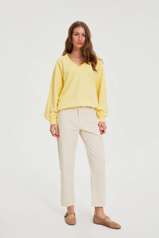 JEANSY DAMSKIE L-JE-4911 CREAM