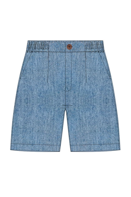 SZORTY DAMSKIE L-SH-4901 BLUE