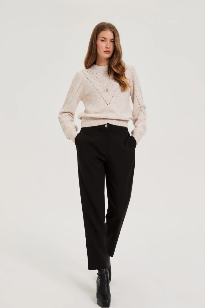 WOMEN'S SWEATER Z-SW-4849 BEIGE MEL-set