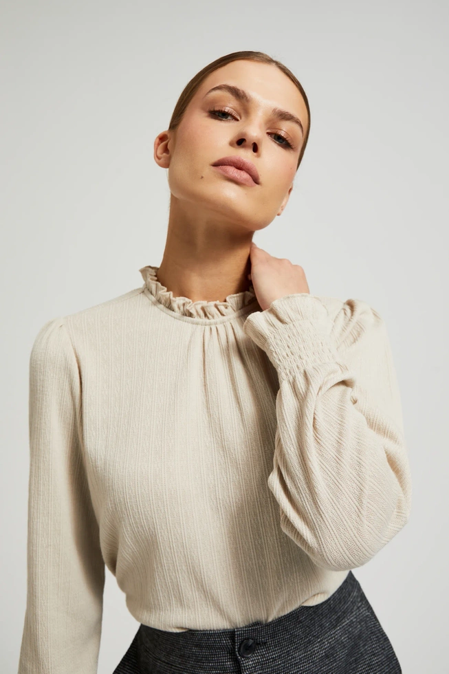 WOMEN'S LONGSLEEVE Z-TS-4515 L.BEIGE